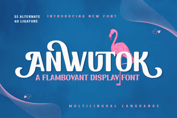 Anwutok Font: A Cheerful Display Typeface for Makers