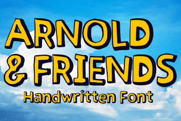 Arnold Friends: A Fun Display Font for Handmade Labels and Product Packaging