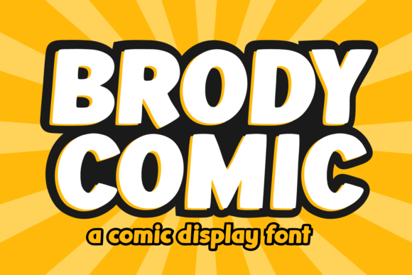 Brody Comic: A Display Font for Bold Digital Branding