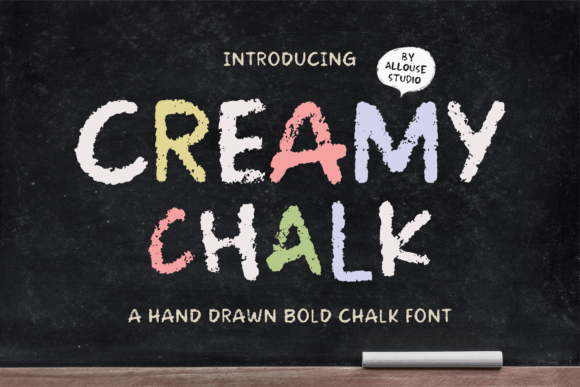 Creamy Chalk: A Playful Display Font for Modern Web Design
