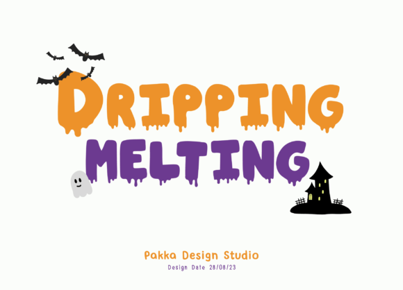 Dripping Melting: A Playful Display Font for Ebook Covers