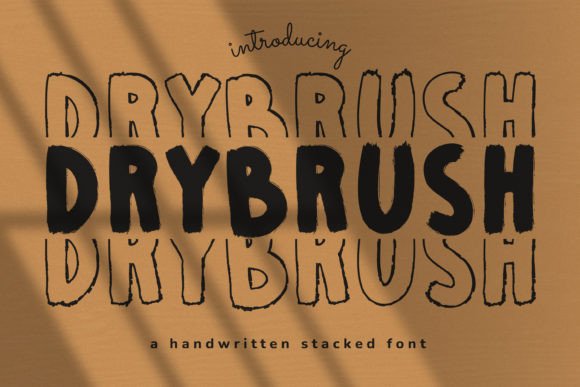 Drybrush: A Unique Display Font for Bold Branding