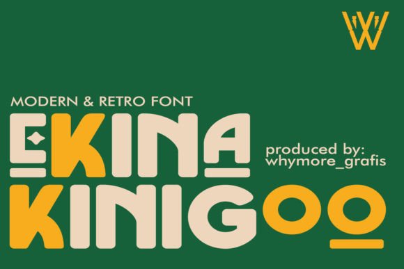 Ekina Kinigoo: A Bold Display Font for Campaign Creators