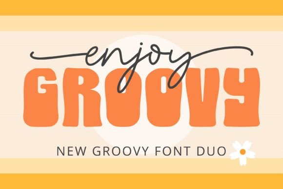 Enjoy Groovy Font: The Retro Duo Typeface for Makers