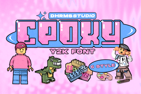Epoxy: A Playful Display Font with Y2K Charm