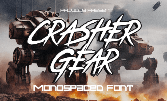 Grunge with Purpose: Using the Crasher Gear Font in Brand Design