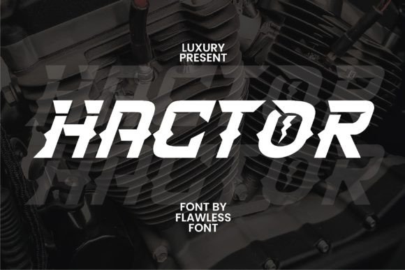 Hactor: A Bold Display Typeface for Makers and Labels