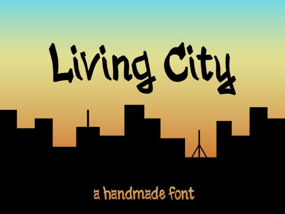 Living City: A Handmade Display Font for Editorial Impact