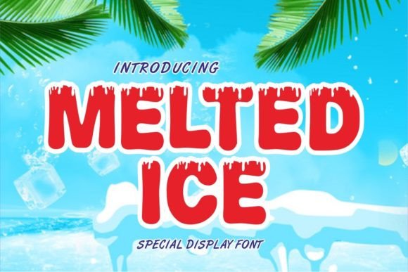 Melted Ice: A Bold Display Font That Transforms Web Headlines