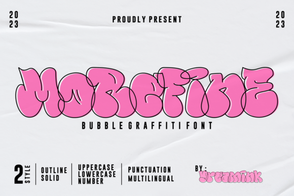 Morefine Font: A Playful Typeface for Maker Projects