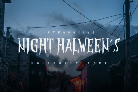 Night Halween s: A Display Font for Seasonal Storytelling