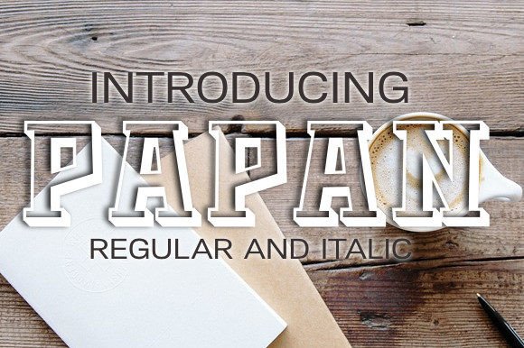 Papan: A 3D Display Font for Editorial Depth and Warmth