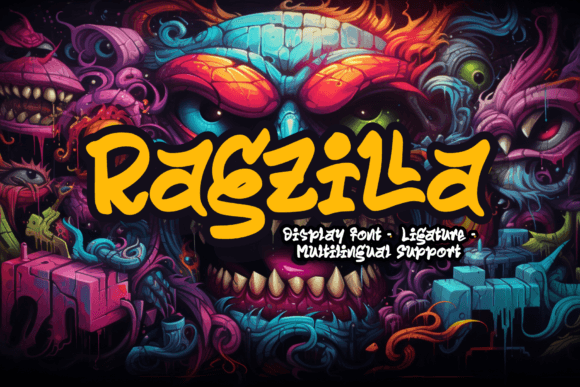Ragzilla: A Bold Display Typeface for Makers