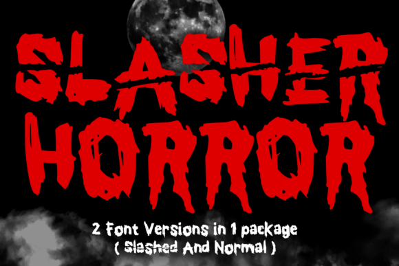 Slasher Horror: A Display Font for Digital Designers
