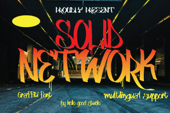 Solid Network: A Graffiti Display Font for Crafters