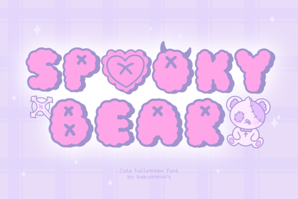 Spooky Bear: The Spooky-Sweet Display Font for Editorial Charm