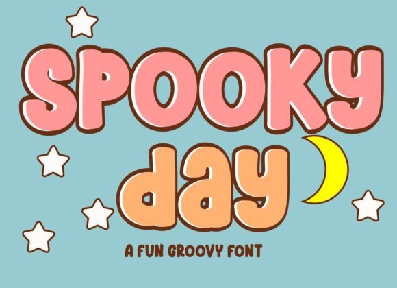 Spooky Day: A Retro Groovy Display Font for Web Designers