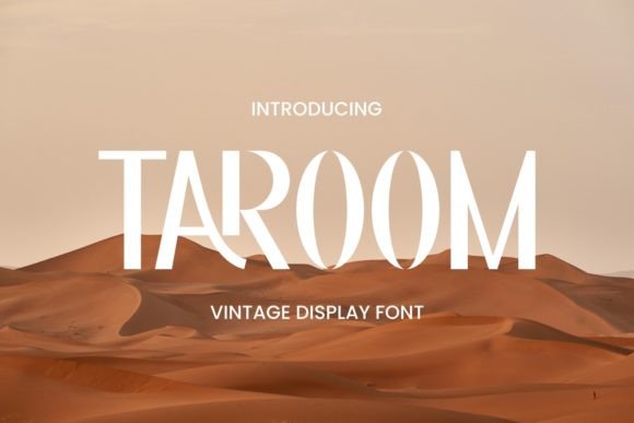 Taroom: A Vintage Display Font With Editorial Soul