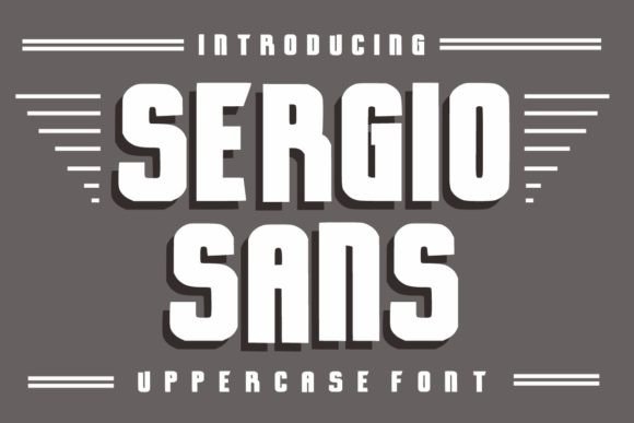 Testing the Sergio Sans Typeface in a Bold Online Header