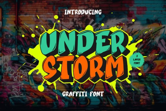 Under Storm: A Layered Graffiti Font for Editorial Depth