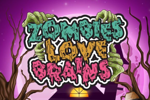 Using the Zombies Love Brains Font in Web Design